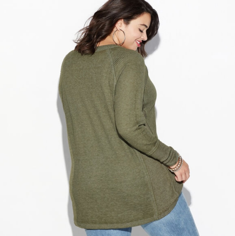 Loralette Thermal Raglan Top - Picture 2 of 2